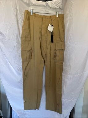 Men's Khaki Cargo Utility Trouser Pants - Kai-aakmann Brand, Size 29, NWT